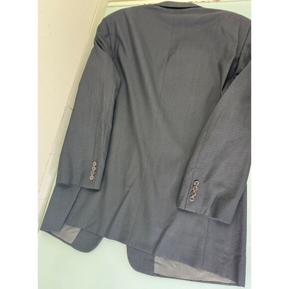 Armani Collezioni Mens 2 Piece Suit 46L Blazer 40X30 Pants Black 3 Button - Picture 10 of 16